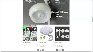 HOMDSG Silicone Spill Proof Stopper Set of 3, Compatible with Stanley Cup 1.0 40oz/ 30oz, | Amazon