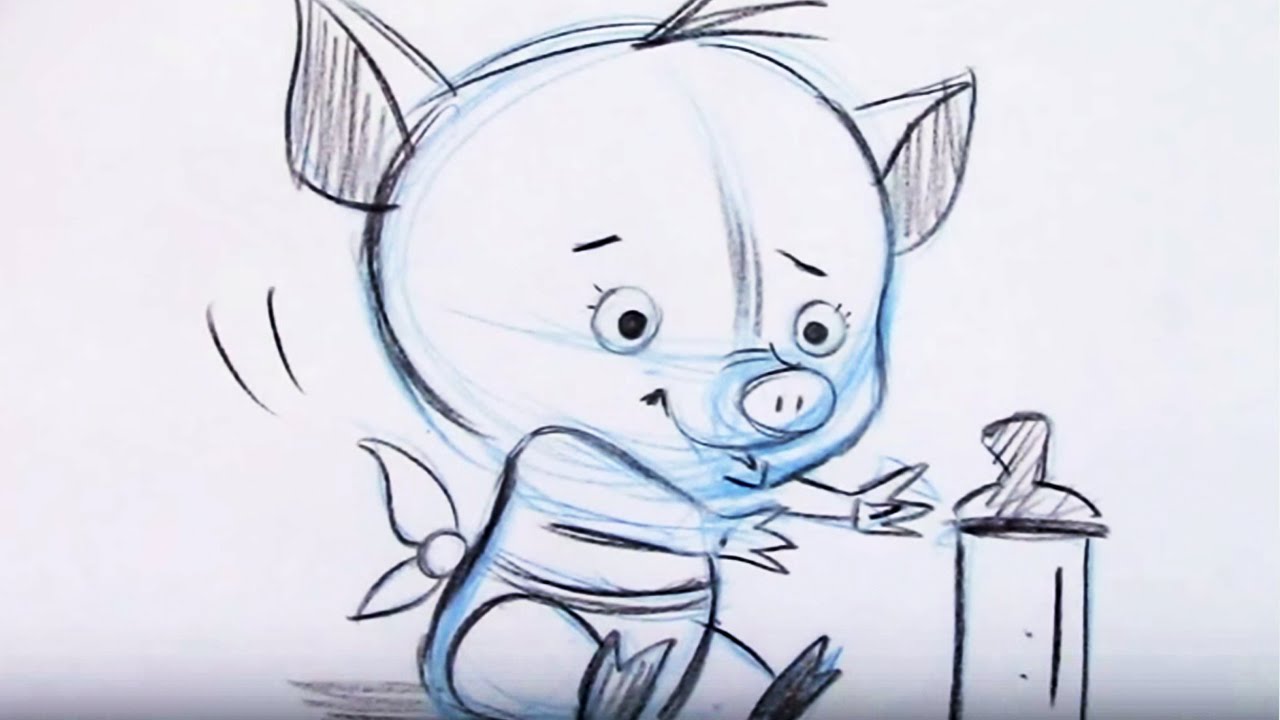 How to Draw a Pig - Fun and Easy to Draw - Beginner Level - YouTube