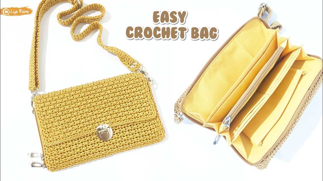 Membuat Tas Rajut Terbaru Mudah dan Cepat Jadi | Motif Spike