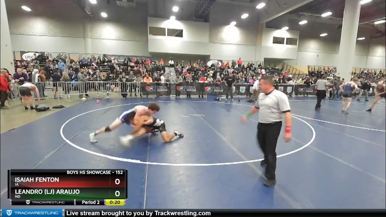 152 Lbs 3rd Place Match Isaiah Fenton, IA Vs Leandro (lj) Araujo, ND