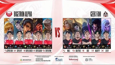 Geek FAM vs Bigetron Alpha - Game 2 - MPL ID S12 | Regular Season Day 2 Week 1 | English