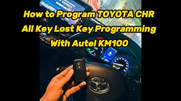 How to Program Toyota CHR All Key Lost Programming with Autel KM100 #toyota #key #remote#programming
