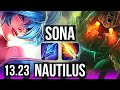 Sona  mf vs nautilus  cait sup  3015 25m mastery 300 games  na master  1323