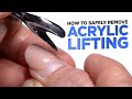 How to Safely Remove Acrylic Lifting | Using an Electric File.