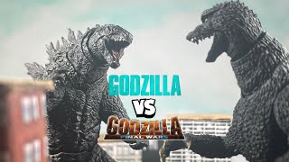 Legendary Godzilla vs FW Godzilla (Sh monsterarts battle) stopmotion