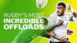 😲 Rugby's Most Incredible Offloads | Japan, Fiji, New Zealand & More