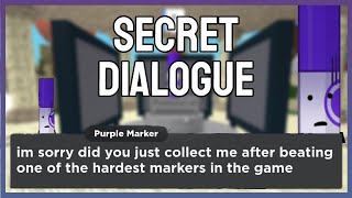 How to Unlock Purple Marker's SECRET Dialogue |ROBLOX FIND THE MARKERS screenshot 2