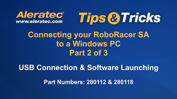 Aleratec Tips & Tricks | Connecting your RoboRacer SA to a Windows PC  (280112; 280118) Part 2