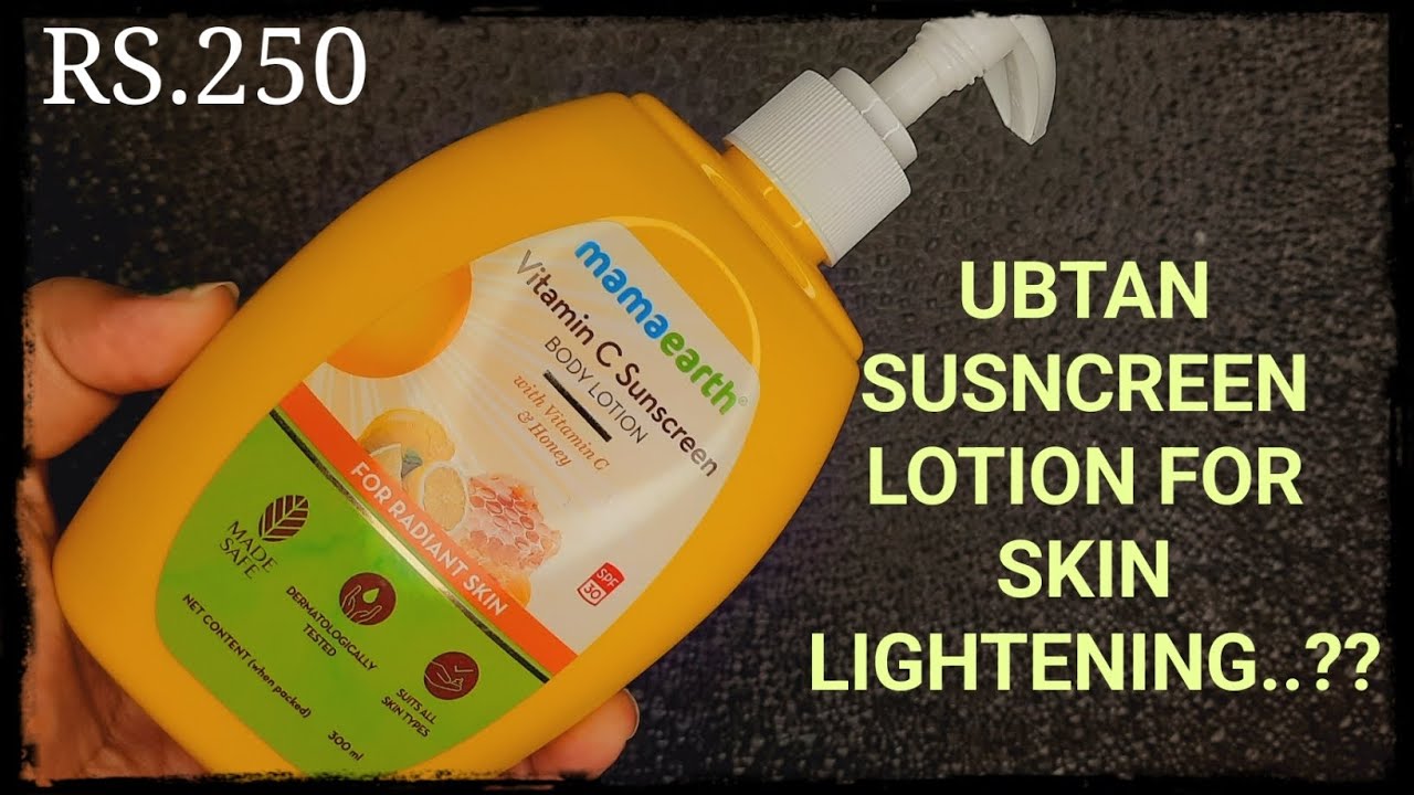 Sunscreen Body Lotion Mamaearth Ubtan Sunscreen Body Lotion Side