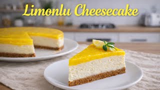 Harika Sosuyla Çatlamayan Limonlu Cheesecake Tarifi 🍋 Tam Ölçü Garantili