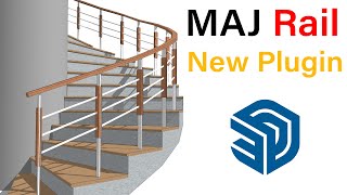 MAJ Rail New Plugin for SketchUp for Creating Railings