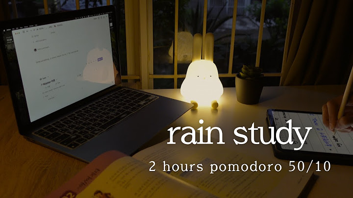 ⛈️ 2 hour rain study with me | pomodoro 5/10 | sunset | rain music for study