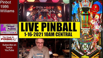 PINBALL - LIVE!  *PINBOT CIRCUITS ACTIVATED*