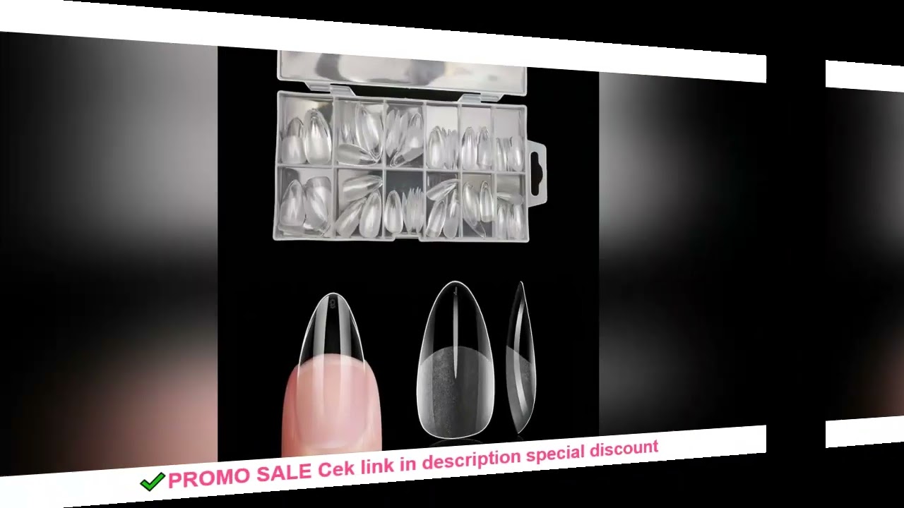 120Pcs Full Cover Press On Nail Tips Stiletto Almond Square Coffin French False Fake Soak Off Gel Na