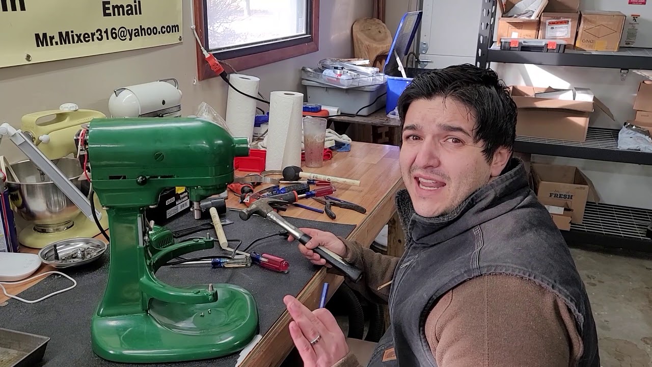 KitchenAid K5SS Mixer Re-grease Guide Pt. 1: Disassembly - YouTube