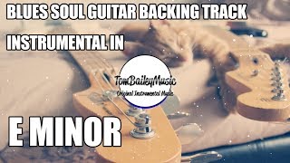 Blues Soul Guitar Backing Track Instrumental In E Minor chords