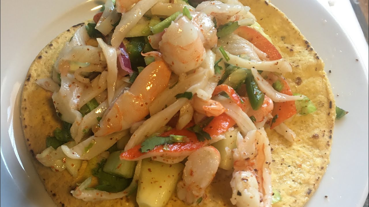 Tostadas de camarón con Jaiba (Surimi) 🍤 🦐🦀 YouTube