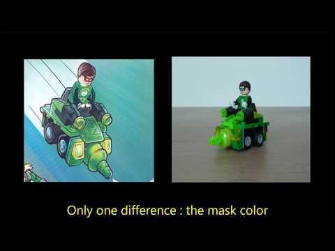 My Green Lantern Mighty Micros MOC Copied in Lego Flash Activity Book