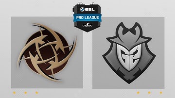 CS:GO - NiP vs. G2 [Overpass] Map 2 - ESL Pro League Season 4 - EU Matchday 17