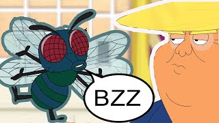 "Bzzz Donald Trump" (YG FDT Remix) feat: Pence's fly | Rap Cartoons