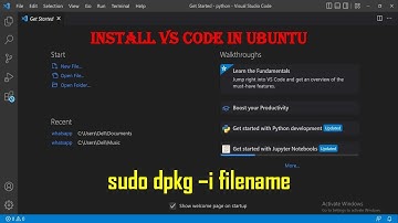 Install visual studio code on Ubuntu 22.04 LTS