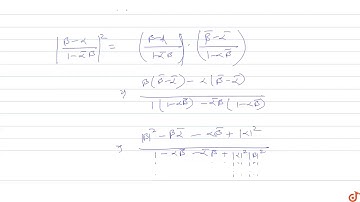 If `alpha and beta` are different complex number with `