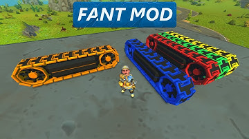 Scrap Mechanic Survival | Fant Mod 16.6 - NEW TANK TRACKS