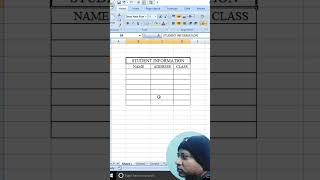 How To Insert Double Border In Excel #shortvideo #short #tricks
