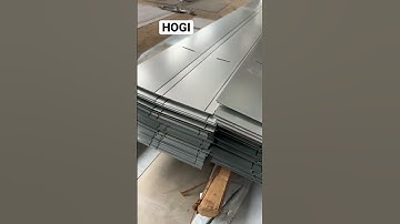 V grooving First then bending,HOGI cnc V grooving machine for stainless steel profiles decoration