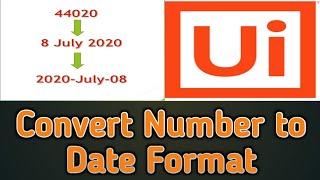 Convert Number to Date Format || UiPath || RPA UseCase