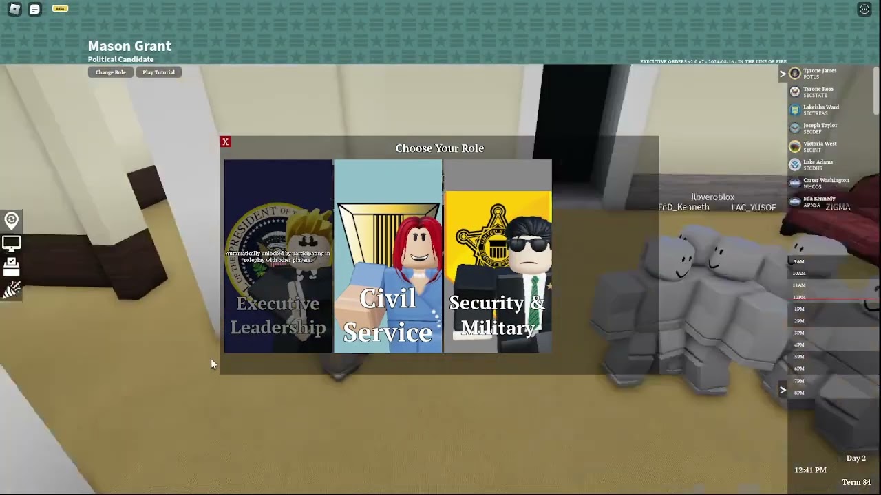 Roblox Executive Orders Political Simulator V2 0 President RP 
