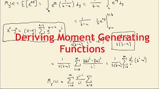 Deriving MGFs for Binomial, Uniform, and Normal Distributions | Mathematical Statistics