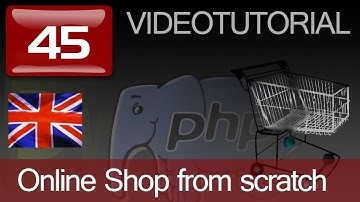 How to make an online shop with Dreamweaver and PHP. Chapter 45