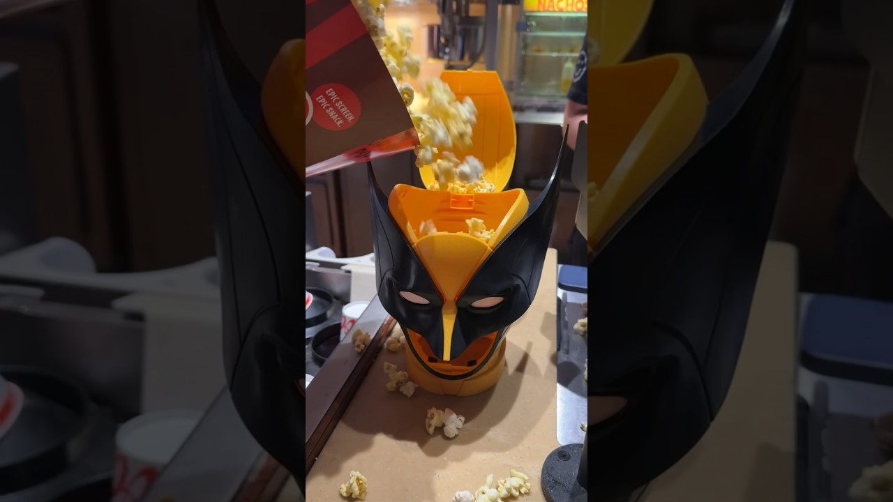 Buying the rare Wolverine popcorn bucket 🤯 