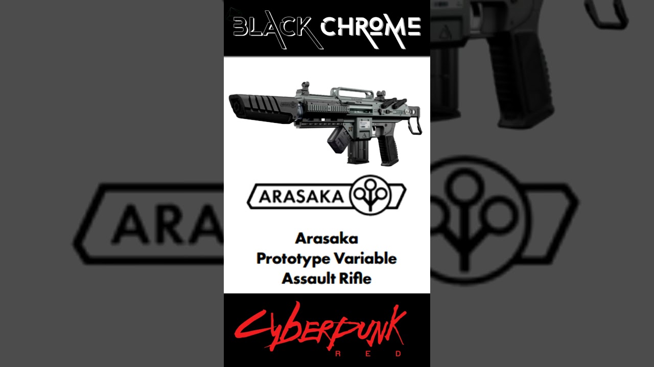 Cyberpunk Red's Black Chrome Preview #13 | The Arasaka Prototype Variable Assault Rifle