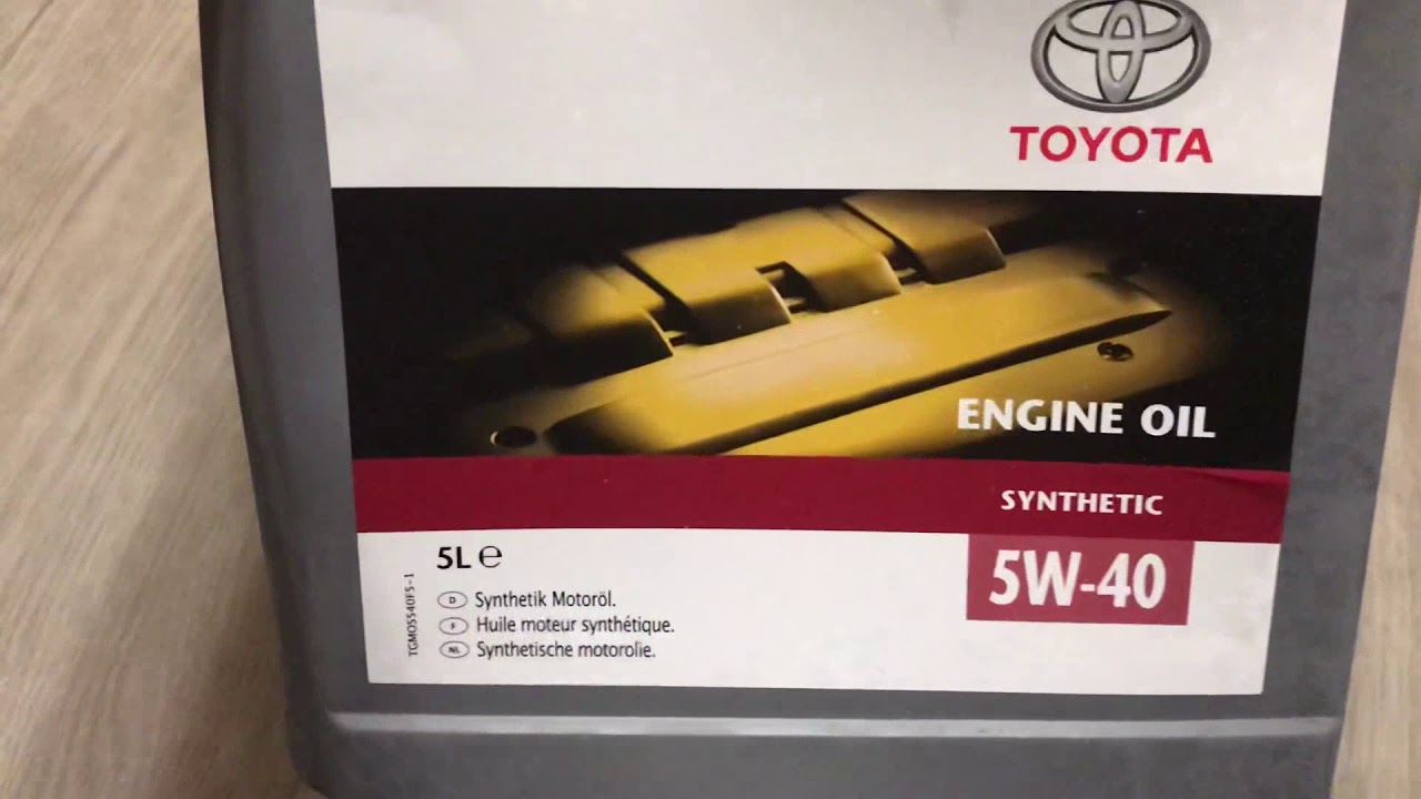 Тойота 5w40 оригинал