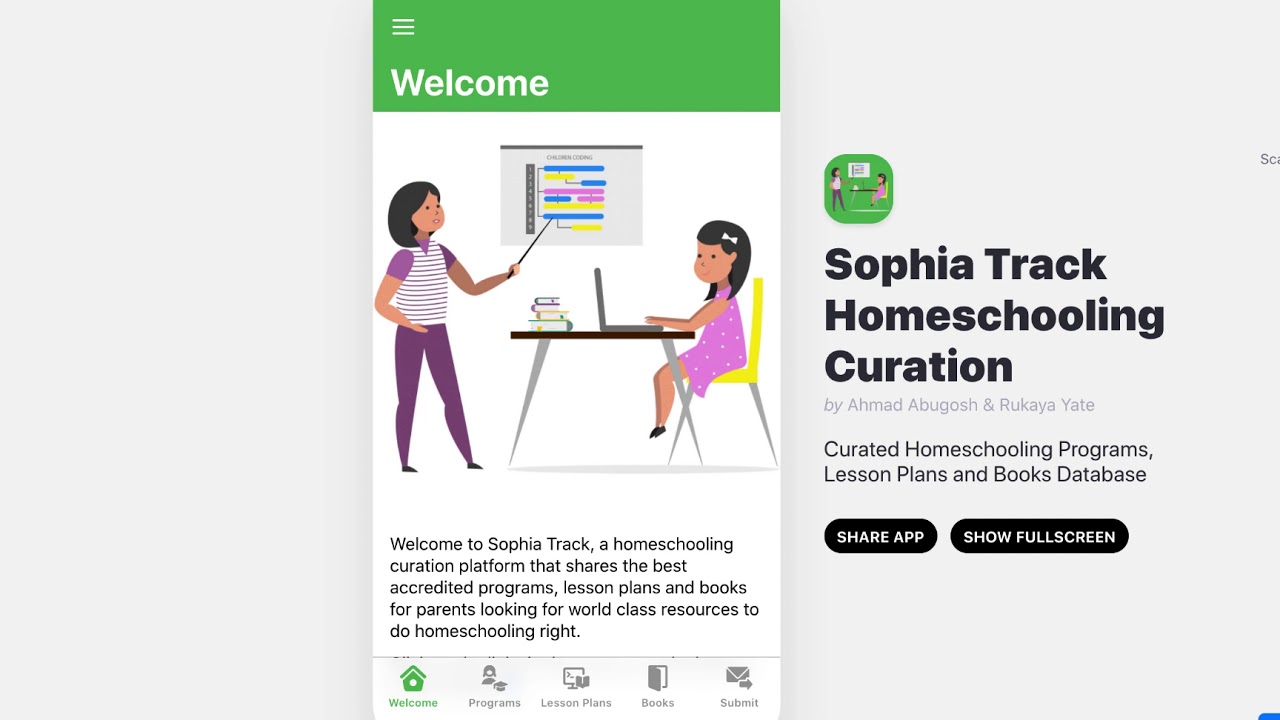 Sophia Track Homeschooling App YouTube