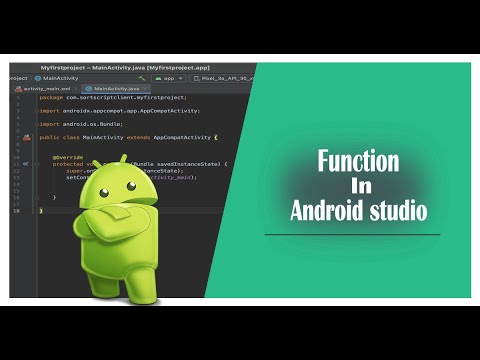How to Create Function In Android Studio (Function in Android) - YouTube