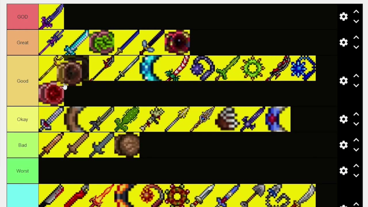 Best Melee Weapons In Terraria