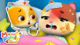 Mommy is Sick Song | Kids Cartoon | Funny Videos for toddlers | MeowMi Family Show
