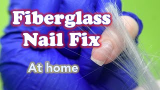 Fiberglass Nail Repair #nailrepair #brokennail #fiberglass #nailtutorial #nailtips #nailtip #nails