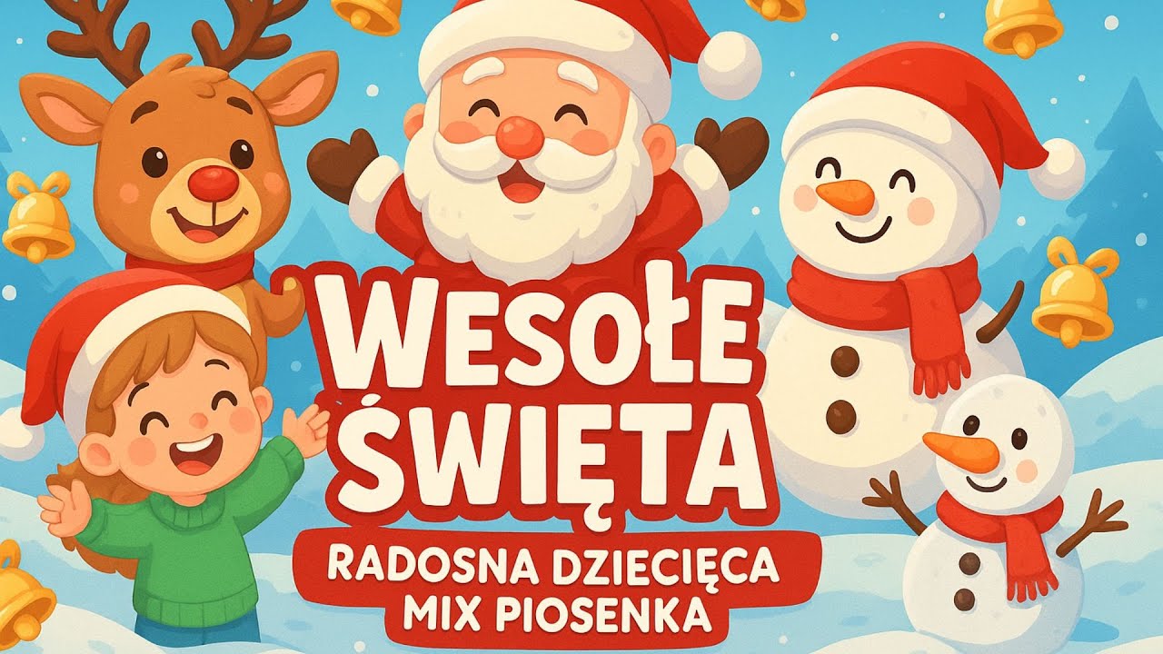 „Wesołe Święta – Radosna Dziecięca Mix Piosenka 🎄✨ (Christmas Kids Party Song)”