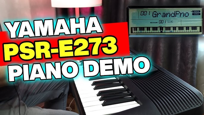 Teclado Yamaha PSRE273 Portátil E-273 61 Teclas - Cheiro de Música