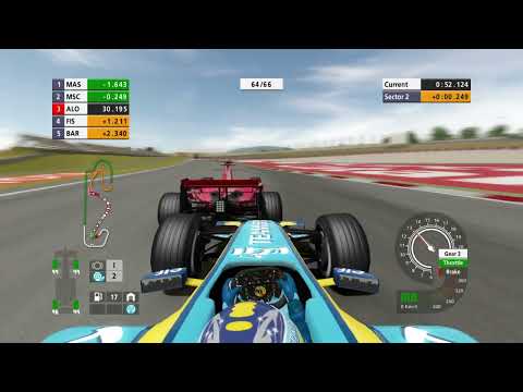 F1 2006 Championship Edition Catalunya Fernando Alonso 100% Race Hardest Difficulty