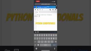 Python If Statements #shorts