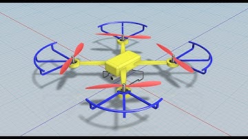 AUTODESK INVENTOR QUADCOPTER ASSEMBLY