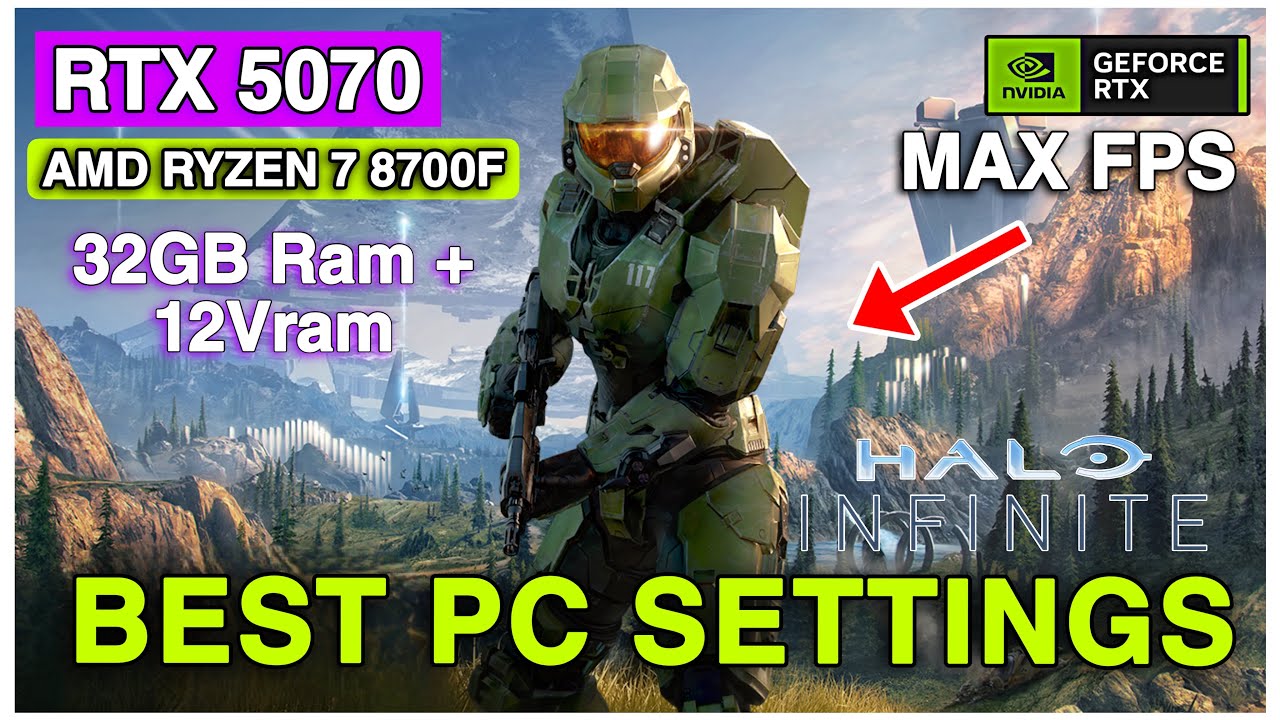 RTX 5070 | Ryzen 7 8700F | Тест Halo Infinite – Производительность на высоких настройках!