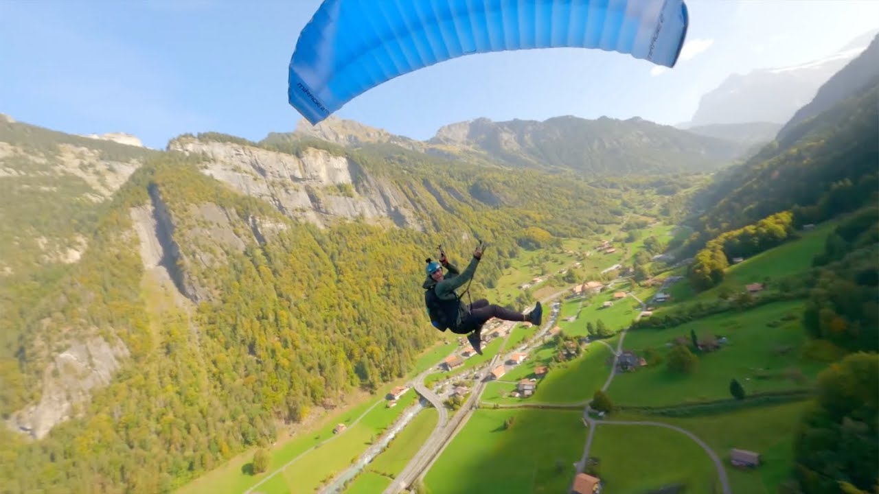Speedflying in Lauterbrunnen MIRAGE STYLE