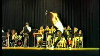 1986 DHS Talent Show 03 Susan Shaw dancing to Stage Band 0001