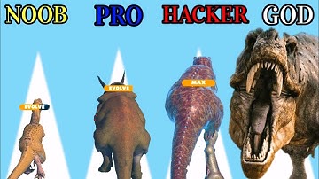 NOOB vs PRO vs HACKER vs GOD in Dino Run 3D
